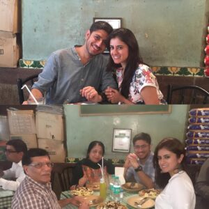 Mihika Verma Instagram - From hum 2 to hum 4 #before&aftershaadi #britanniacafe #thekapai's