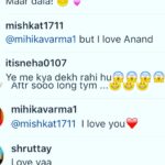 Mihika Verma Instagram - Obsessive compulsive need to trouble me!!!! @mishkat1711 😀😘😘I miss u my baby lotsssss...lotsssss...lotssss and I'll use all your tactics to trouble Anand 😎😆😉