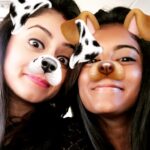 Mihika Verma Instagram - Snapchat shenanigans 👭 @samikahariharan