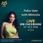 Minissha Lamba Instagram – Join Minissha Lamba live on her Facebook page at 8 PM for a thrilling evening of A23Poker! Don’t miss out on the fun, excitement, and expert poker skills. 

#A23 #A23Poker #PokerNights

@minissha_lamba