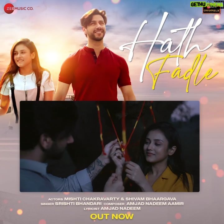 Mishti Instagram - *OUT NOW* LINK IN BIO How many of us can relate with the pain in love... ? Do watch now #HathFadle Right from the deep lyrics to soothing music, everythingis so perfectly blended in the song. #ZeeMusicCompany @mishtichakravarty @shivambhaargava @srishti_bhandariofficial @amjadnadeemaamir @bombay_kalakaar @cinewinstongrapher @ebc_originals @anuragbedii @bhatiadeepti @kirthirai #zeemusicoriginals #romanticsong #love #lovesongs #romantic #status #bollywoodsongs #whatsappstatus #songs #hindisongs #lovestatus #music #song #bollywood #lovesong #hindisong #hearttouching #romanticsongs #foryoupage #statusvideo #lovecopule #newtrendsong #fyp
