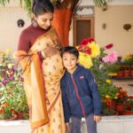 Mohena Singh Instagram – My heart is filled with gratitude for the love , joy and blessings. 
Thank you. 
🌈💛💐
#amritarawatji 
@priyarathoree 

📷 @shrirangswarge 💖