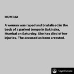 Mohena Singh Instagram - Posted @withregram • @fayedsouza Source: Times of India @narendramodi @smritiiraniofficial And so many more cases…. This troubles me on a daily basis. We call ourselves a civil society and yet we have no way to stop this ! We need the men and women to get angry about this and collectively find solutions. Capital punishment is a must ! Men and women need to raise their voices about this. Incase we are too busy sharing reels and recipes I’d like you’ll to take sometime to share this as well ! Please SHARE and RAISE AWRENESS as much as you can about something that needs our attention before it destroys anymore lives! Anything that becomes a revolution needs to be brought to a stage of awareness 1st. Social media can do this. Please get talking about this. Till you don’t address the issue. There will be no solutions.
