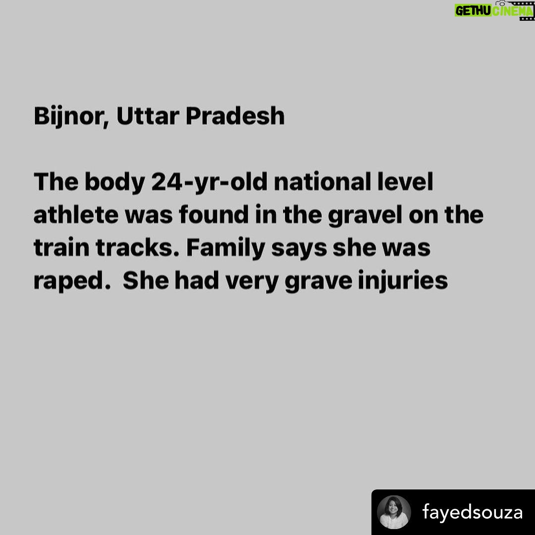 Mohena Singh Instagram - Posted @withregram • @fayedsouza Source: Times of India @narendramodi @smritiiraniofficial And so many more cases…. This troubles me on a daily basis. We call ourselves a civil society and yet we have no way to stop this ! We need the men and women to get angry about this and collectively find solutions. Capital punishment is a must ! Men and women need to raise their voices about this. Incase we are too busy sharing reels and recipes I’d like you’ll to take sometime to share this as well ! Please SHARE and RAISE AWRENESS as much as you can about something that needs our attention before it destroys anymore lives! Anything that becomes a revolution needs to be brought to a stage of awareness 1st. Social media can do this. Please get talking about this. Till you don’t address the issue. There will be no solutions.