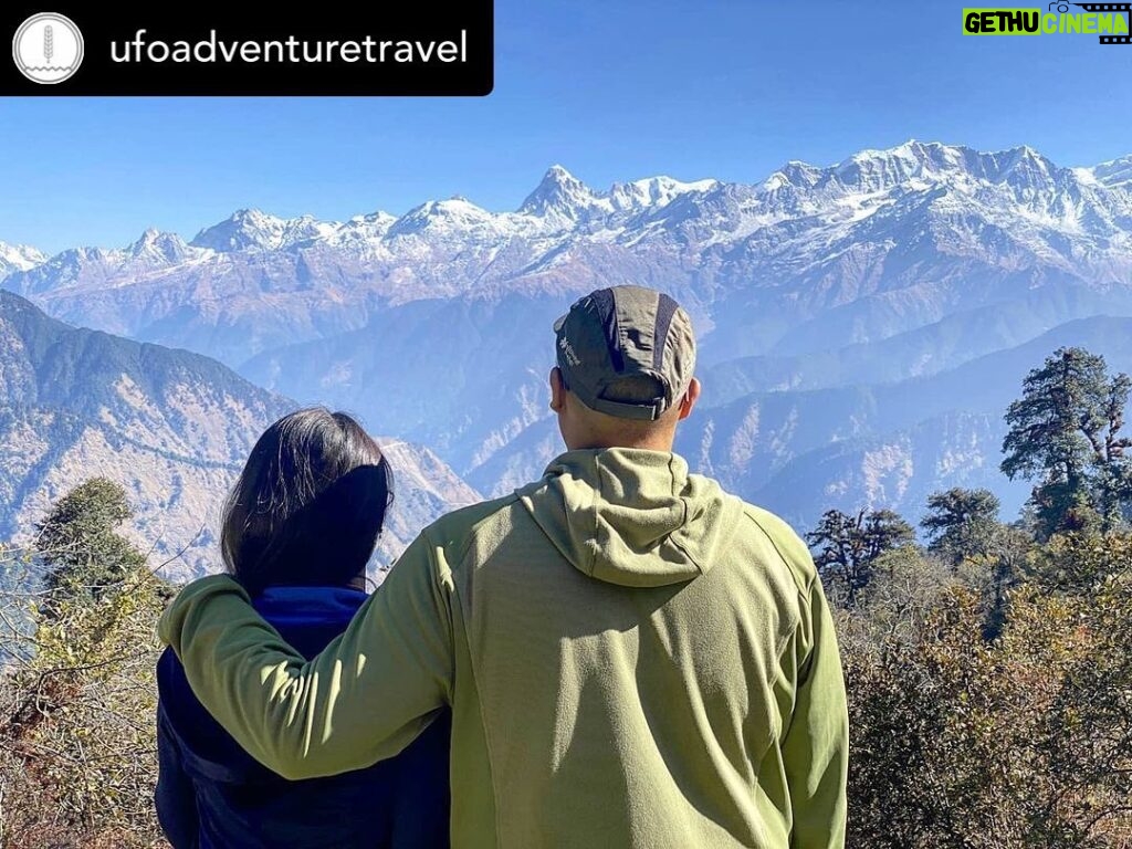 Mohena Singh Instagram - ♥️ #justanotherday Posted @withregram • @ufoadventuretravel @mohenakumari and @suyeshrawat looking out at the Garwhal Himalayas from the Dayara Bugyal trail in Uttarakhand. DM us for private small group treks and adventure holidays with your family and friends. 😊 ° ° Just #follow_the_feather ° ° #ufoadventuretravel #dayarabugyal #uttarakhandtourism #uttarakhand #uttarakhanddiaries #couplegoals #adventurecouple #mountainlove #mountaingirls #landscapephotography#adventurelikeyougiveadamn #coupletravel #adventureisoutthere #choosemountains #sheisnotlost #garhwal #himalayas #photooftheday #loveinthemountains #couplelove #familyadventure #trekkersofindia #hikingtheglobe #ourplanetdaily #roamtheworld #mountaintherapy #whpjourney#womenwhotravel