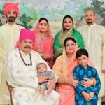 Mohena Singh Instagram - Ayaansh is Grateful for receiving the Blessings and love of his family 🙏🏽🌷