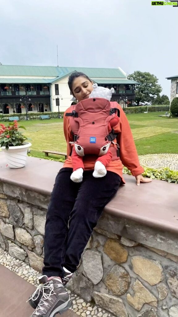 Mohena Singh Instagram - It was Ayaansh’s 1st hike and his 1st vacation. Such absolute joy. Nature nurtures,protects and serenades. Similarly,my Dear Ayaansh received utmost care, protection and comfort on his first hike amidst the rousing hills and chilly weather of Mussoorie thanks to @meemeein Baby Carrier. Also big thank you to @welcomhotelthesavoy for hosting us. You made our stay wonderful 🌸🕊 Welcomhotel by ITC Hotels, The Savoy, Mussoorie