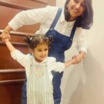 Mohena Singh Instagram - It’s the most wonderful feeling to become childlike with a child. Miss you #mysurvandita #throwback to the day we were twinning and when Baby Sumo was still inside mumma.