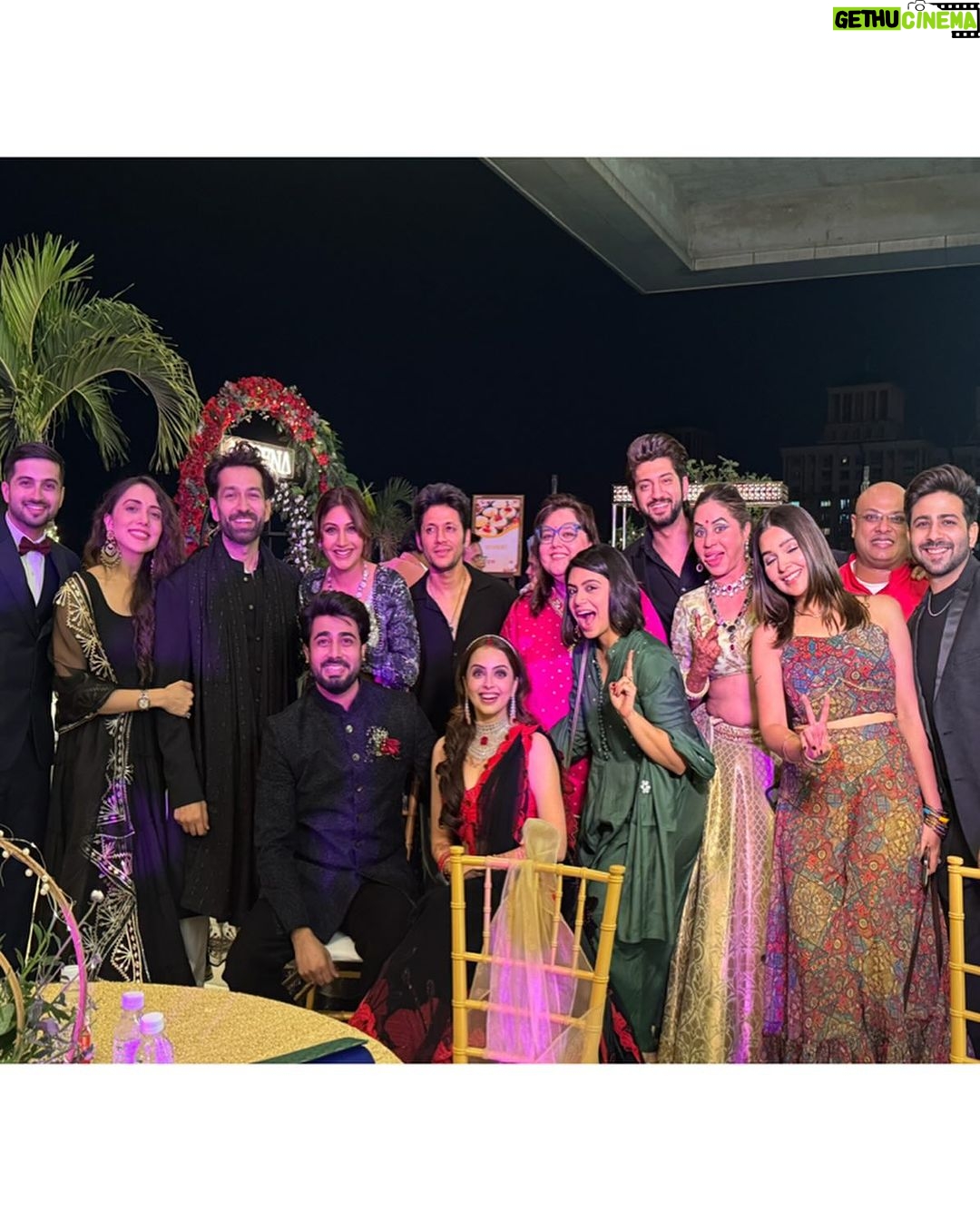 Mrinal Deshraj Instagram - ABUNDANCE OF BLESSINGS, HEALTH, LOVE AND EXCITEMENT TO SHRENU AND AKSHAY! ♥️ : I know we missed the events of Baroda but I am thrilled to attend last night’s reception of Shrenu and Akshay. I am glad I got to meet everyone and I wish nothing but the best for this new chapter in my darling Shrenu and Akshay’s lives♥️ : Styled by @krishi1606 Outfit @gunninaa15official Accessories @rimayu07 : #reception #wedding#happiness #madeforeachother #happy #couple # love #friends #mreenaldeshraj #mreedaazle ♥️
