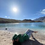 Mrudula Murali Instagram - Azure waters, mountains and meadows.. how pristine!! Have you been to this beautiful place in India? #throwbackthursday Chandratal Lake