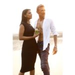 Mugdha Godse Instagram - Campaign shoot… ❤️🌹 Trust me the vibe was formal before his shirt opened 😄😄 @rahuldevofficial Goa, India