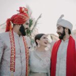 Mukti Mohan Instagram - Wah Wah Ramji Jodi Kya Banai - Bhaiya aur Bhabhi ko Badhai ho Badhai 💕 Blessed to have witnessed the divine union of these 2 beautiful souls. ♾️ My dream was to have a sister, and it’s finally come true ! Welcome to our madhouse family Bhabhi @muktimohan Let’s be partners in crime for life 😎 Nitin & I wish you both from the bottom of our hearts that the love you have for each other grows by leaps and bounds and you build beautiful memories together. We love you guys immensely ❤️ 🥂 Captured by @themadeinheaven #KunalKoMiliMukti