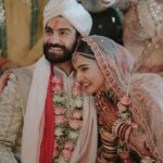 Mukti Mohan Instagram - “त्वयि सम्प्रेक्ष्य भगवान्स्त्वया हि विवाह्यते।” In you, I find my divine connection; with you, my union is destined. Grateful for the blessings bestowed by god, family and friends. Our families are ecstatic and seek your blessings for our journey forward as Husband and Wife 💑💫 #KunalKoMiliMukti