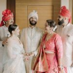 Mukti Mohan Instagram - Wah Wah Ramji Jodi Kya Banai - Bhaiya aur Bhabhi ko Badhai ho Badhai 💕 Blessed to have witnessed the divine union of these 2 beautiful souls. ♾️ My dream was to have a sister, and it’s finally come true ! Welcome to our madhouse family Bhabhi @muktimohan Let’s be partners in crime for life 😎 Nitin & I wish you both from the bottom of our hearts that the love you have for each other grows by leaps and bounds and you build beautiful memories together. We love you guys immensely ❤️ 🥂 Captured by @themadeinheaven #KunalKoMiliMukti