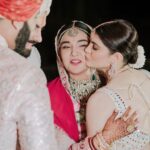 Mukti Mohan Instagram - Wah Wah Ramji Jodi Kya Banai - Bhaiya aur Bhabhi ko Badhai ho Badhai 💕 Blessed to have witnessed the divine union of these 2 beautiful souls. ♾️ My dream was to have a sister, and it’s finally come true ! Welcome to our madhouse family Bhabhi @muktimohan Let’s be partners in crime for life 😎 Nitin & I wish you both from the bottom of our hearts that the love you have for each other grows by leaps and bounds and you build beautiful memories together. We love you guys immensely ❤️ 🥂 Captured by @themadeinheaven #KunalKoMiliMukti