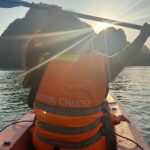 Nakshathra Nagesh Instagram – Something I would have never imagined myself doing 🙈 #kayaking #halongbayvietnam Ha Long Bay Stellar of the Seas