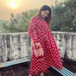 Nakshathra Nagesh Instagram - The most perfect and comfortable cotton anarkali ever! Thank you @vintageclosetofkamali for making my Diwali so beautiful ❤️