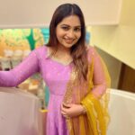 Nakshathra Nagesh Instagram – The lilac anarkali that made all heads turn! 

Thank you @tag_a_clothing_brand for such prompt delivery ❤️ the best stop for anarkali hands down! 

#WhatNakshuWore #Deepavali2023 Paati Veedu