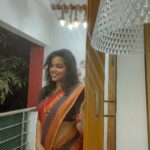 Nakshatra Murthy Instagram - 💫 just loving myself more in this saree ❤️ Chennai, India