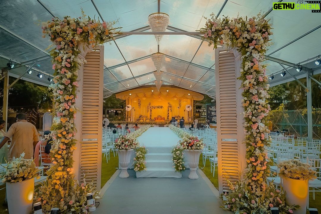 Nakshatra Murthy Instagram - Our beautiful wedding eve ❤️ Full on love and happiness around us . The evening was just like we wished for . Decor @vivahhika Shot by @momentousfotography Coimbatore, Tamil Nadu