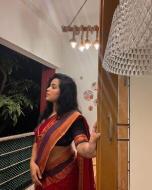 Nakshatra Murthy Instagram - 💫 just loving myself more in this saree ❤️