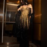 Natasa Stankovic Instagram - golden girl ✨ Outfit @abujanisandeepkhosla