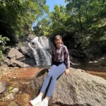 Navya Naveli Nanda Instagram - Found a waterfall 🙊🦋🌿