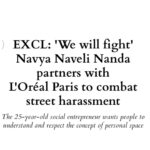 Navya Naveli Nanda Instagram - Stand Up with @lorealparis 💪🏼 Joining hands with @lorealparis to support Stand Up against street harassment. Let’s pledge to safely respond when we witness or experience street harassment to create a more inclusive space for men and women. Take the online training program at www.standup-india.com Because, we’re ALL worth it ♥️