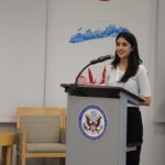 Navya Naveli Nanda Instagram - #EntrepreNaari at the U.S Consulate 🙌🏼 Speaking about working towards gender-equal boardrooms in India. Thank you for all your support @usconsulategeneralmumbai @aspireforher @projectnaveli @madhuradasguptasinha