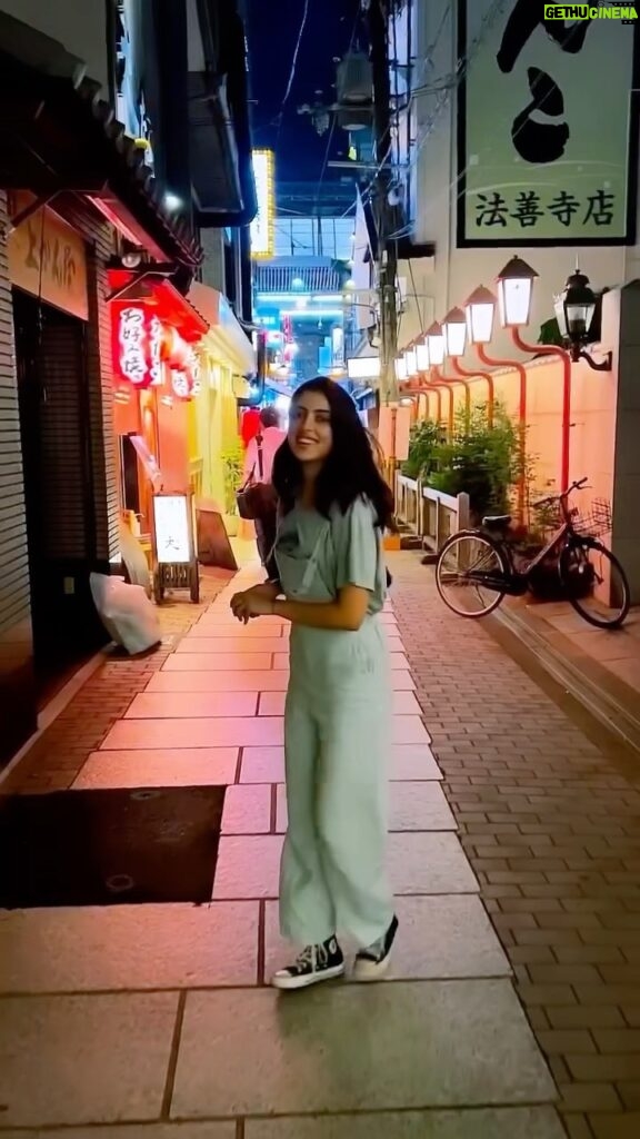 Navya Naveli Nanda Instagram - a hidden alley somewhere in Ōsaka. . . 🎌 法善寺横丁喝鈍 Hozenji Yokocho Katsudon