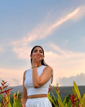 Navya Naveli Nanda Instagram - when the moment is… 💛🌷