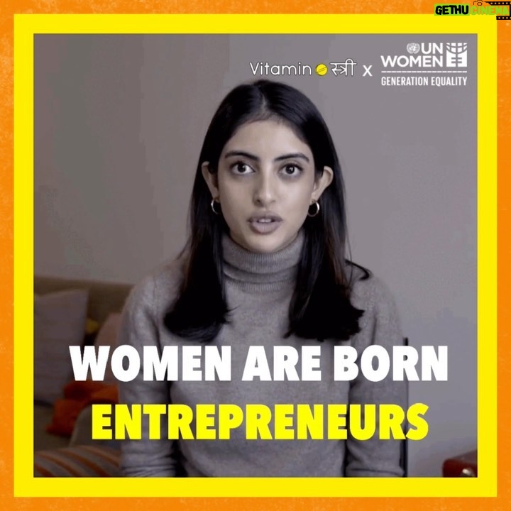 Navya Naveli Nanda Instagram - VS fam, we have exciting news! ✨ As a UN Women Generation Equality Ally, we're happy to collaborate with @unwomenindia on a series of videos called "Five Stree Takes" where we sit down some cool strees and ask them about their journey. First up, we have fellow Generation Equality Ally @navyananda’s top entrepreneurship tips — so it’s time to get down to business 🔥.  Those startup ideas you have? Let’s make them happen. 🌟 #thatswhatstreesaid #generationequalityally #genderreport #entrepreneurminds #entrepreneurtips #tuesdaythoughts #feminisminindia #womenempoweringwomen