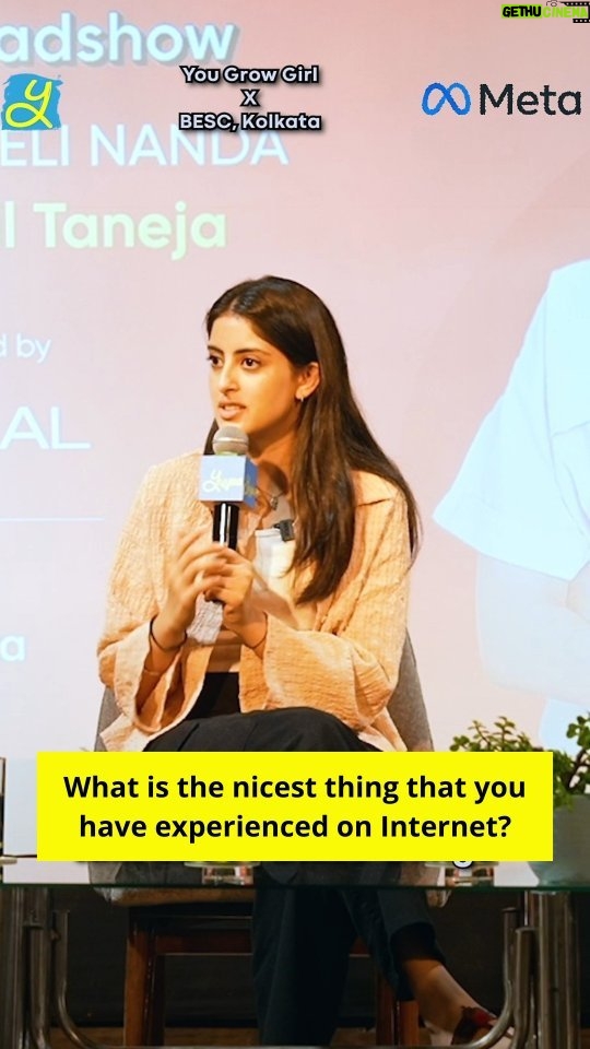 Navya Naveli Nanda Instagram - Small acts of kindness can have a lasting impact. @navyananda shared a heartwarming experience on social media, reminding us of the importance of creating positive spaces for ourselves and those around us ✨ 📍BESC Kolkata #DigitalSuraksha featuring @metaindia #YouGrowGirl #Ad #PaidPartnership #YuvaaYouGrowGirlRoadshow #5YearsOfYuvaa #YuvaaRoadshow #CollegeRoadshow #CollegeTour #YuvaaCampus #paidpartnership #YuvaaCampusProgramme