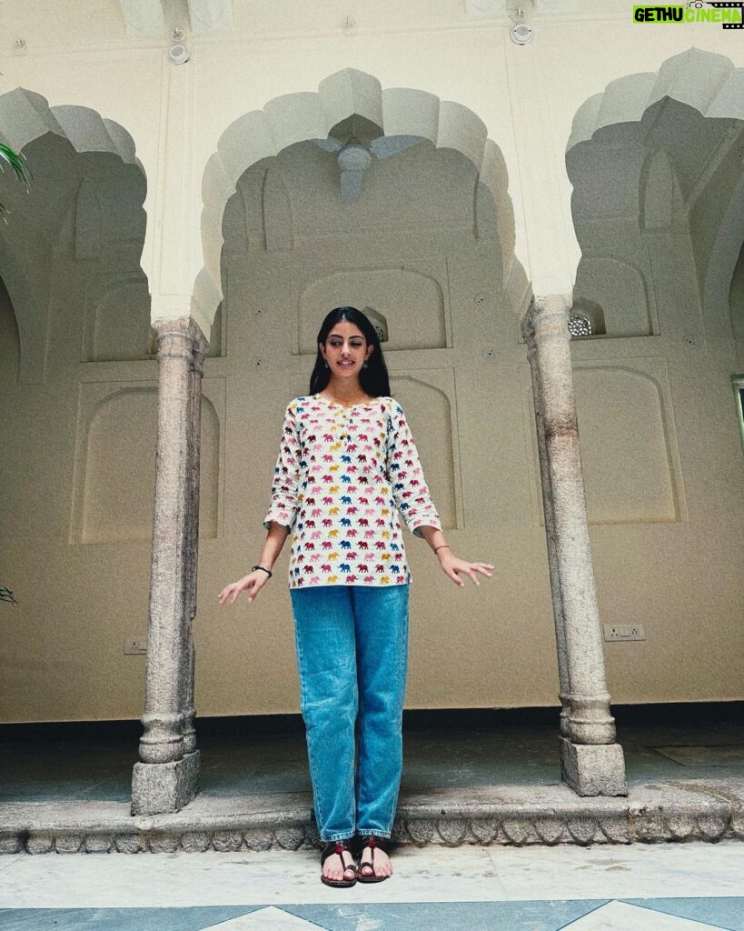 Navya Naveli Nanda Instagram - 🐘💙 Jaipur, Rajasthan