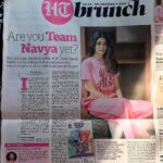 Navya Naveli Nanda Instagram - Thank you @htbrunch 💓