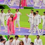 Neha Kakkar Instagram - The Historic Day! #NehaKakkarLive at India vs Pakistan World Cup Match 🇮🇳🫶🏻 @indiancricketteam @icc @iamvarun_gupta @varunrg @alishasingh.official @_jimmyzdesigner_ @ritikavatsmakeupandhair @nargis9052 @aakashrijia @rinkeshmakwana @vinit_manetyy @dewnyrose