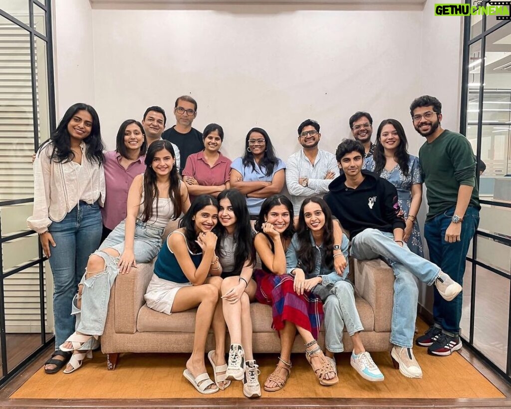 Nidhi Bhanushali Instagram - Super thrilled to spill the beans on my exciting new project. Get ready for drama, laughter, and some blockbuster moments. It's showtime, folks! On this journey with me are the kindest, most warm hearts with the happiest faces. @theviralfever @nayana_shyam @Sehraab13 @baidasskhushbu @swastizen @nitspits @anveshavij @bhagyashreelimaye @_ninosaur @bsangeetaa @meenalmystery @saumyauniyal_ @arunabhkumar @shreyansh.pandey @koshyvijay @mrinalpant