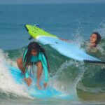Nidhi Bhanushali Instagram - Few of the first shots from surfing at @surfingindia Watch our latest episode on YouTube. Link in Bio. Endless paddling to being wiped out to nose diving to riding the wave. Surfing gives me joy that matches no other. Mantra Surf Club - Surfing India