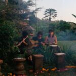 Nidhi Bhanushali Instagram - August Dump #causeisuckatpostingregularly 1. Trying to get under some shade on the side of the road on a sunny day in Bali. 2. Working with bamboo to make a small lounger for Shankari’s birthday. 3. At midnight. Shankari’s 71st birthday yayyyy! Homemade yum yumm cake yayyyy! 4. Our super talented Italian boys and Danny jamming in the yard. 5. Cold and breezy sunrise in the rice fields. 6. Just a ‘I am trying to get used to my hair ‘ selfie. 7. @ryora.lights got a make shift haircut by our new friends and it surprisingly turned out to be very good. 8. Kitchen floor mosaic in the making. 9. Crochet bucket hat. Yeah. I. Am. Obsessed. 10. Last supper in Bali.