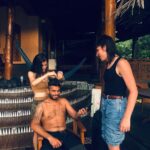 Nidhi Bhanushali Instagram - August Dump #causeisuckatpostingregularly 1. Trying to get under some shade on the side of the road on a sunny day in Bali. 2. Working with bamboo to make a small lounger for Shankari’s birthday. 3. At midnight. Shankari’s 71st birthday yayyyy! Homemade yum yumm cake yayyyy! 4. Our super talented Italian boys and Danny jamming in the yard. 5. Cold and breezy sunrise in the rice fields. 6. Just a ‘I am trying to get used to my hair ‘ selfie. 7. @ryora.lights got a make shift haircut by our new friends and it surprisingly turned out to be very good. 8. Kitchen floor mosaic in the making. 9. Crochet bucket hat. Yeah. I. Am. Obsessed. 10. Last supper in Bali.