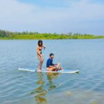 Nidhi Bhanushali Instagram - When the paddleboard said 'three's a crowd,' we took it as a dare! Let's just say, two's a breeze, three's a splash! Mulki