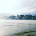 Nidhi Bhanushali Instagram – Misty day at the Ganges 👼🏽