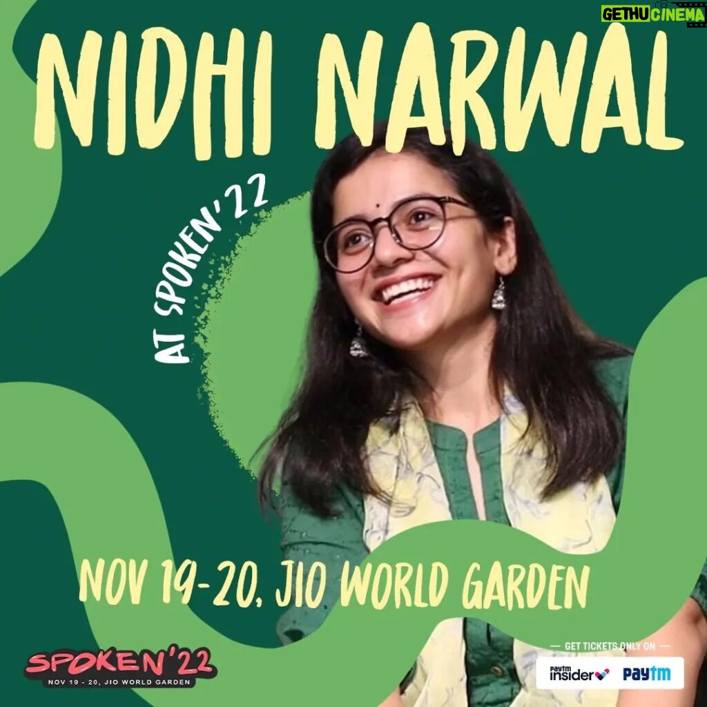 Nidhi Narwal Instagram - Hum sab ki favourite Nidhi Narwal (@nidhi.narwal_ ) aa rahi hain to take us all on what is sure to be another roller coaster of feelings! 🤍 Nidhi started performing poetry in 2018 and hasn't looked back since. Her poems are usually based on life, love, dreams, heartbreak and so much more! In her own words, she claims " I am an emotional writer. I write when I feel and I write what I feel. " Catch your favourite at the Spoken '22 stage! Nov 19-20 Jio World Garden, Mumbai Get your tickets now! Link in bio. . . . . @whatyoucrave.in @kommuneity #spokenfest #spokenfest2022 #nidhinarwal #nidhinarwalpoetry #hindiwriters #artistdrop #spokenfest2019 #spokenword #spokenfest2020 #artfestival #kommuneindia #kommuneindia #artfestival #festivalvibes #goodtimes #goodvibes #fyp #fests #indianwriter #ticketsavailable #nowavailable #spokenwordpoetry #spokenword #kommuneindia #kommuneity