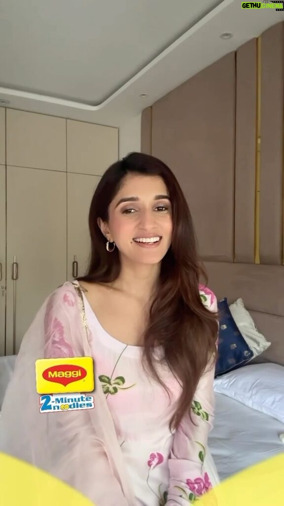 Nidhi Shah Instagram - MAGGI to me is my happy place. The feeling of contentment in the first bite. So, what’s your MAGGI emotion? Why don’t you tell us what’s your MAGGI emotion with simple steps 1. Share a picture or video of what your MAGGI emotion is 2. Tag me and @maggiindia with #MAGGILeChalMujhe