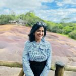 Niharika Dash Instagram - Seven Coloured Earths ,Charmel is a beautiful place on Earth that I’ve always wanted to visit. It was a long-pending item on my bucket list, and finally, I am here. Couldn’t be happier! ❤️ Seven Coloured Earths, Charamel, Mauritius
