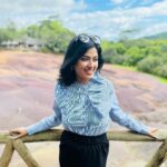 Niharika Dash Instagram - Seven Coloured Earths ,Charmel is a beautiful place on Earth that I’ve always wanted to visit. It was a long-pending item on my bucket list, and finally, I am here. Couldn’t be happier! ❤️ Seven Coloured Earths, Charamel, Mauritius