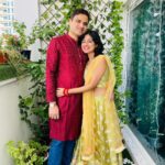 Niharika Dash Instagram - Our first Diwali together ❤️ @ssarangi2 May the festival of lights dispel the darkness of ignorance and spread the light of knowledge and wisdom. Happy Diwali 🙏 #HappDeepavali2023 ❤️ Dubai, United Arab Emirates