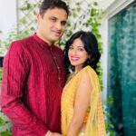 Niharika Dash Instagram - Our first Diwali together ❤️ @sparsh_1994 May the festival of lights dispel the darkness of ignorance and spread the light of knowledge and wisdom. Happy Diwali 🙏 #happdeepavali2023 Dubai, United Arab Emirates