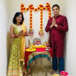 Niharika Dash Instagram - Our first Diwali together ❤️ @ssarangi2 May the festival of lights dispel the darkness of ignorance and spread the light of knowledge and wisdom. Happy Diwali 🙏 #HappDeepavali2023 ❤️ Dubai, United Arab Emirates