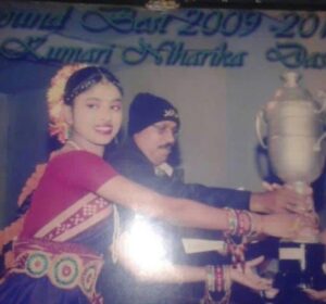 Niharika Dash Instagram - I’ve achieved a lot in my life, and while there are more goals to pursue, these three will always be my proudest accomplishments.

Photo 1 - Getting 1st prize for song competition on the occasion of Independence Day from our Honourable President, Smt. Draupadi Murmu
Photo 2 - Getting All Rounder Best award for the class of 2009-2010
Photo 3 -In front of my school
